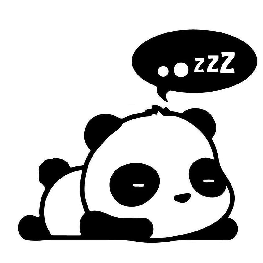 Сънлива панда. Панда изкуство, Сладка панда, Сладка рисунка на панда HD тапет за телефон