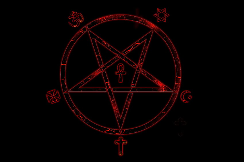 Res: , Pentagram Source Ã‚Â· Pentagram . Arte satánico, Símbolos demoníacos, Miedo, Cruz satánica fondo de pantalla