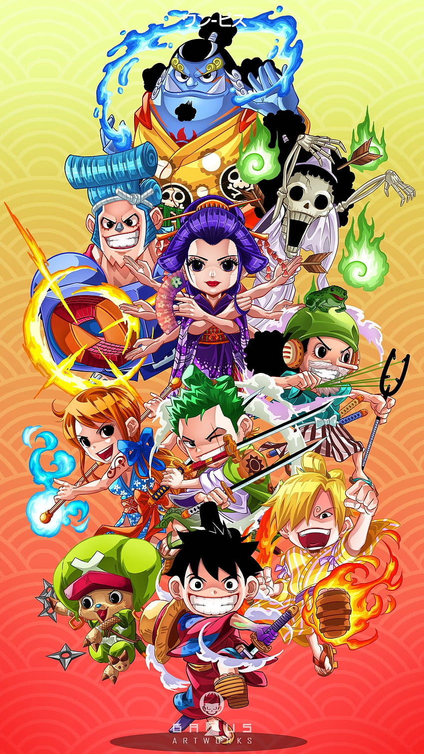 Terre de Wano, One Piece Wano Arc Fond d'écran de téléphone HD