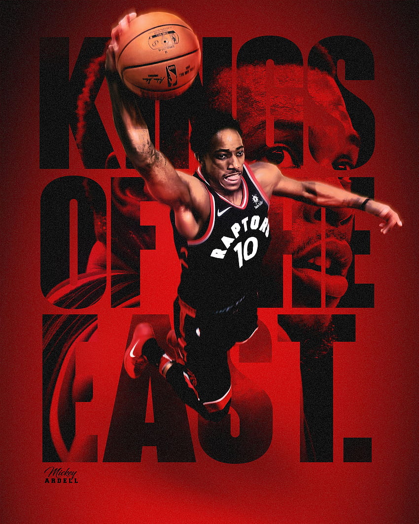 DeMar Derozan Kyle Lowry Toronto Raptors NBA Art HD тапет за телефон