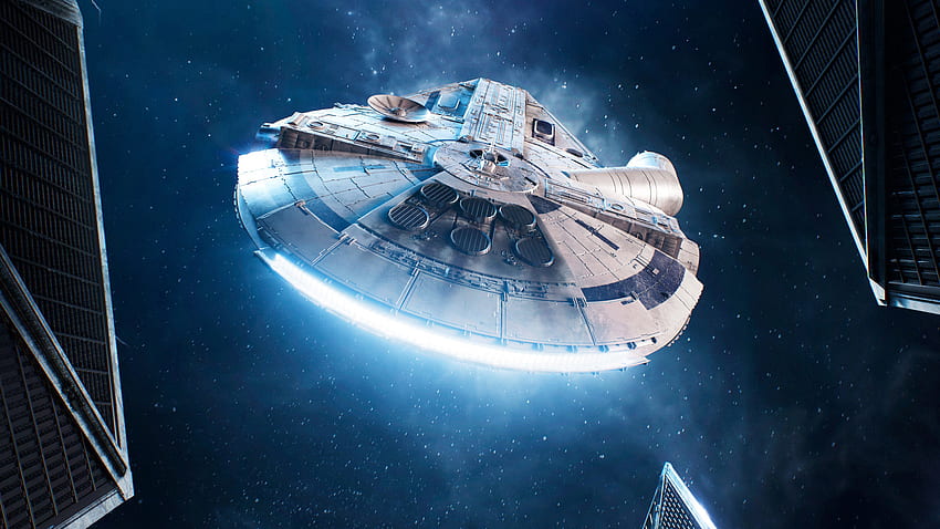 Millennium falcon, nave espacial, guerra nas estrelas papel de parede HD