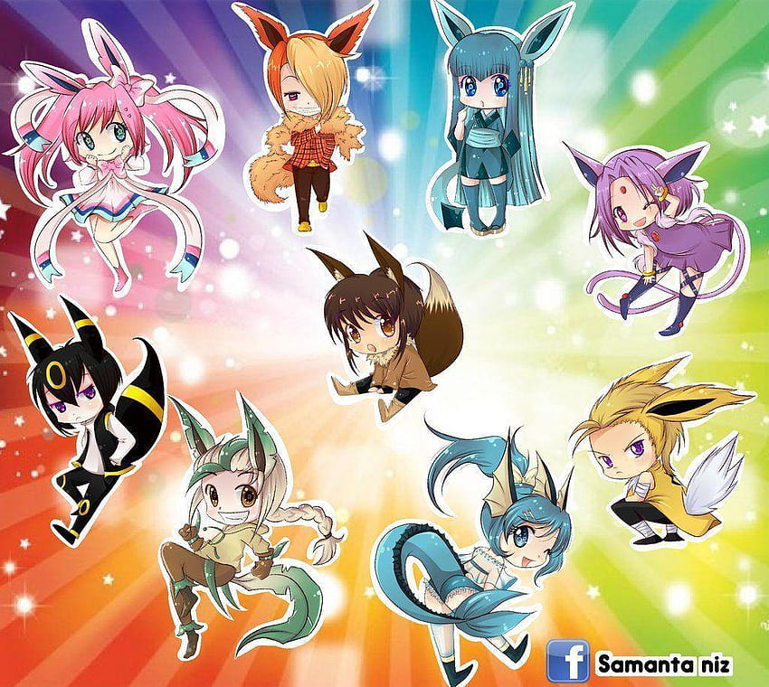 Eevee #ShinyEevee  Arte pokemon, Eevee pokemon, Anime chibi