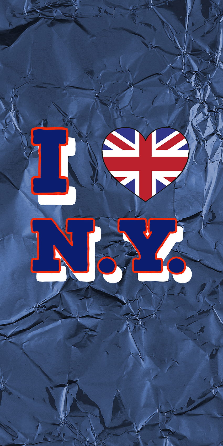 รักนิวยอร์ค แดง ธง น้ำเงิน อังกฤษ วอลล์เปเปอร์โทรศัพท์ HD