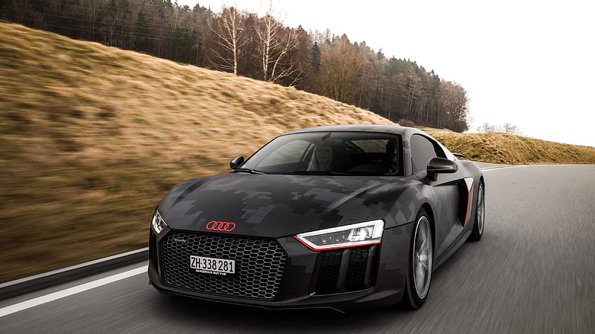 fondo de pantalla de audi r8 spyder negro