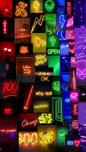 neon lights background tumblr
