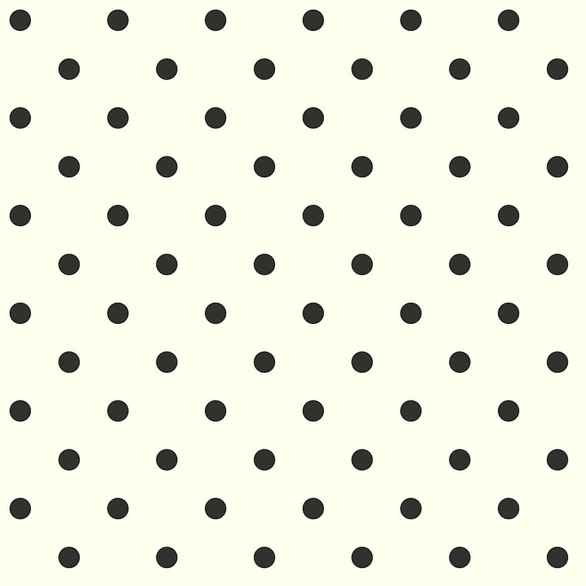 AB1926MH Magnolia Home Dots on Dots - branco preto – decoração de parede dos EUA, bolinhas pretas e brancas Papel de parede de celular HD