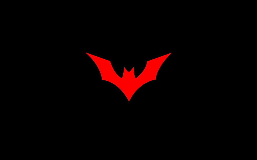 Logo Batman rouge. Fond d'écran HD