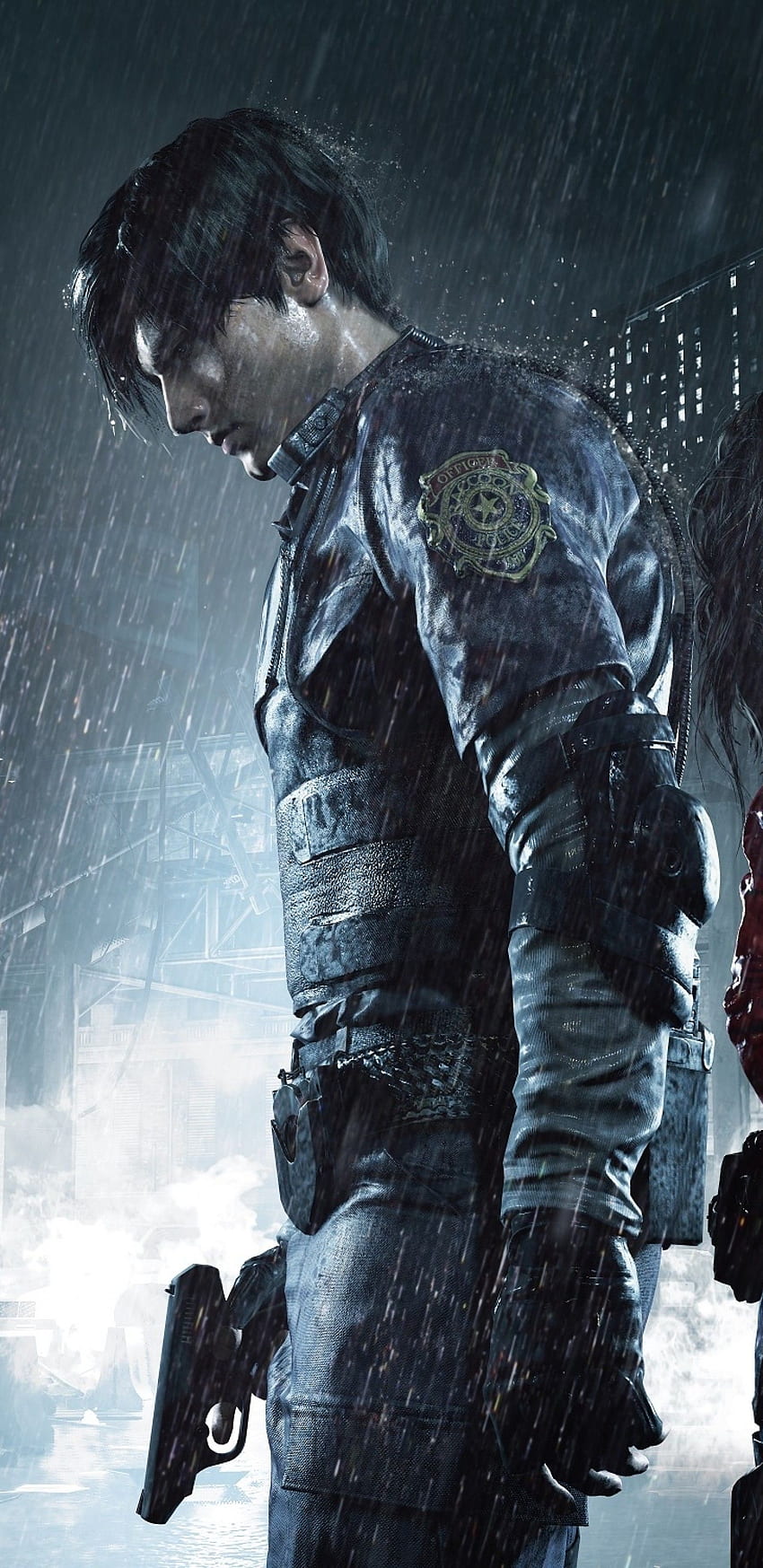 Resident Evil 2, Leon Scott Kennedy fondo de pantalla del teléfono