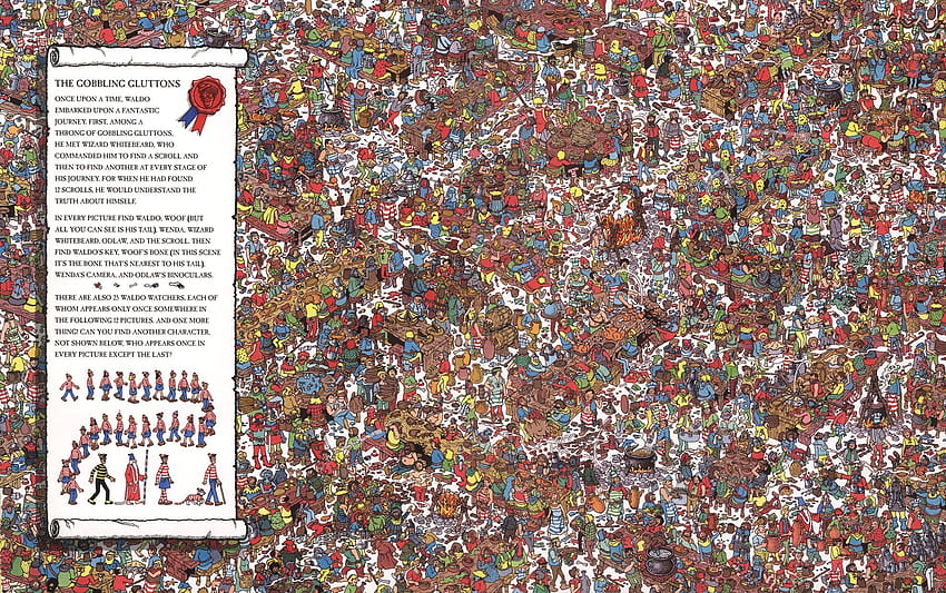 ¿Dónde está Waldo? y antecedentes fondo de pantalla