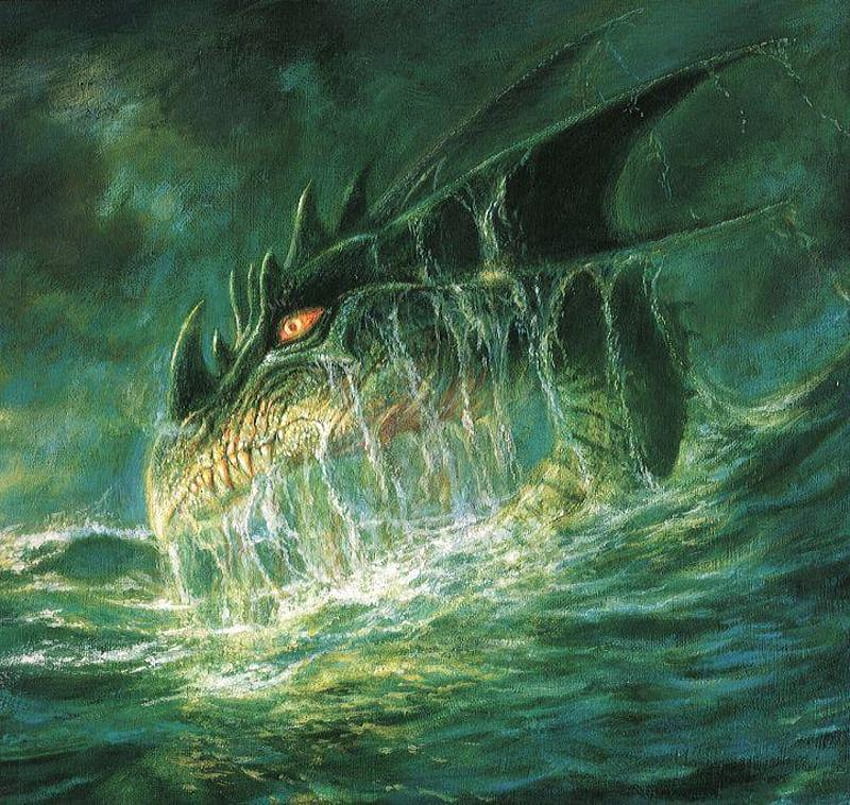 Monster Laut, makhluk, air, lautan Wallpaper HD