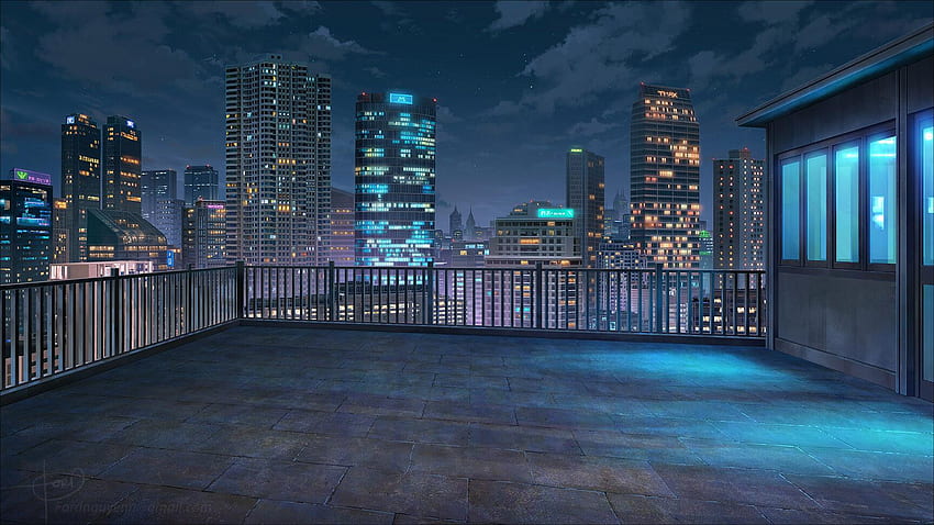 Rooftop night HD wallpapers | Pxfuel