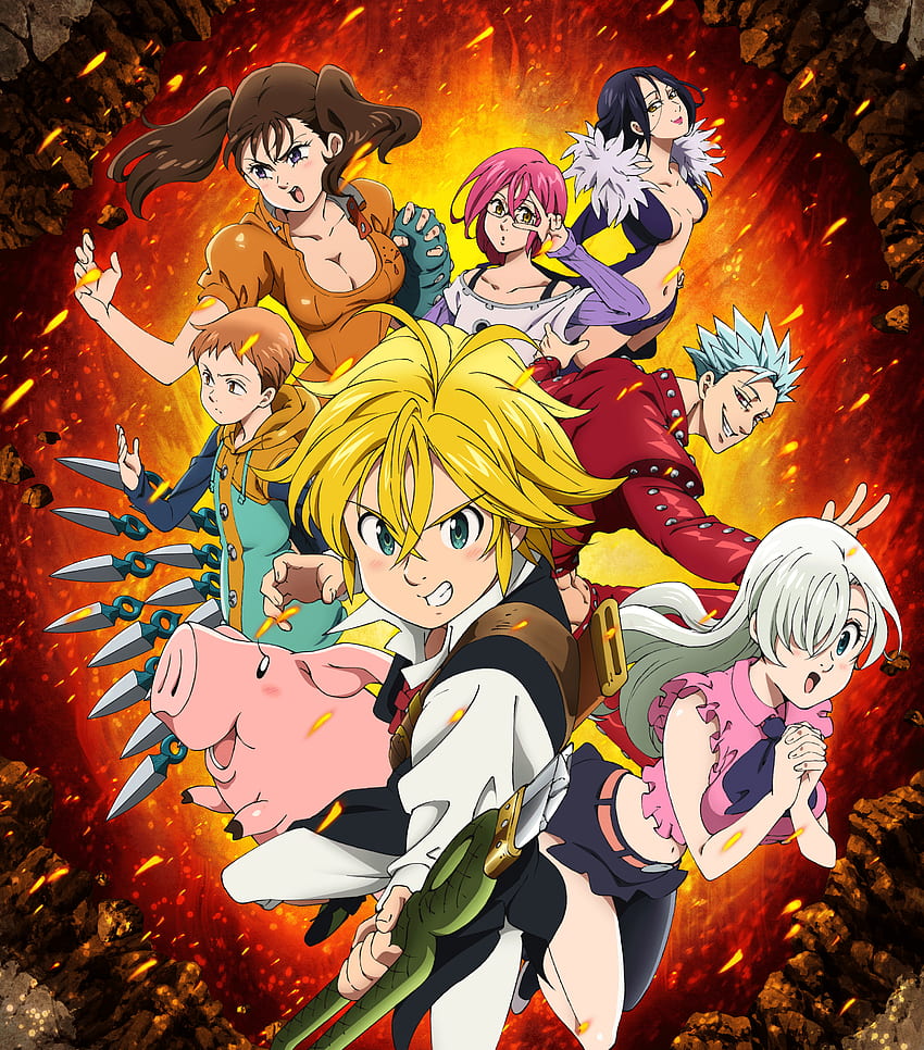 Imagem dos sete pecados capitais do anime nanatsu no taizai  Seven deadly  sins anime, Animais amorosos, Anime papel de parede iphone