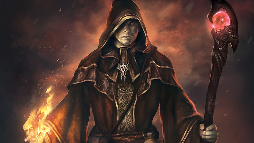 Dark Mages: un gioco di carte espandibile Magic Battle, Dark Sorcerer Sfondo HD