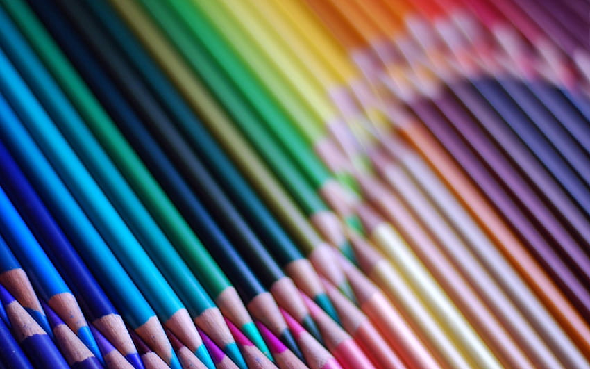 잡다한, 여러 가지 잡다한, 색연필, 다채로운, 투옥 HD 월페이퍼