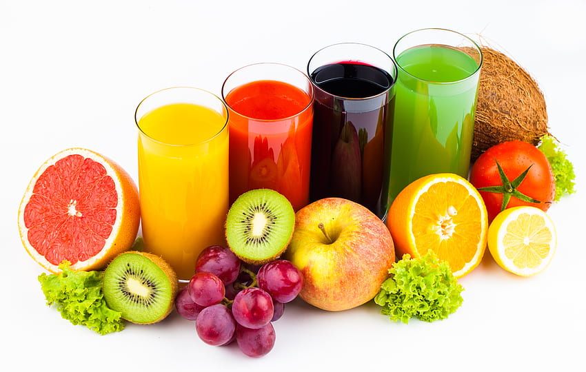 Fruit Juice, fruit, glass, juice, orange HD wallpaper