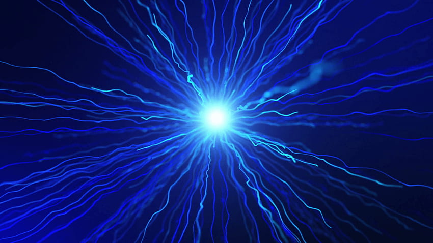 Lichtstreifen mit hellem Kern, eingefroren in der Zeit, nahtlose Schleife, blauer Kern HD-Hintergrundbild
