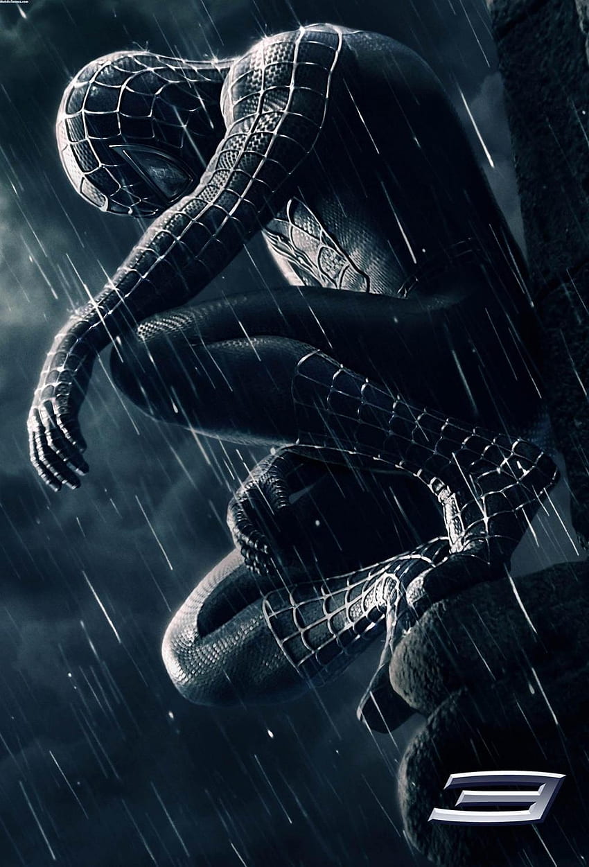 Własna refleksja: Pełny Spiderman 3 na telefon komórkowy Czarny, telefon Spider Man Tapeta na telefon HD