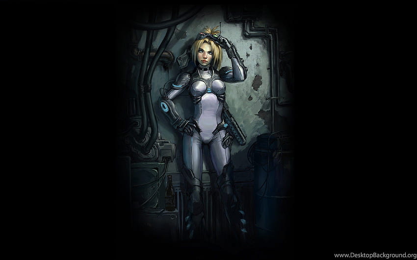 Blondes Women Starcraft Fantasy Art Nova Artwork Ghost . Background HD wallpaper