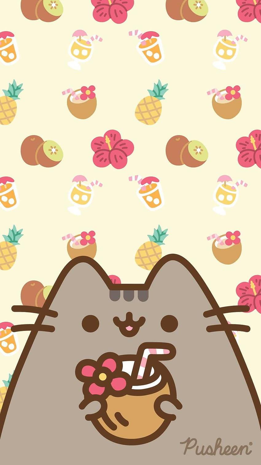 Pusheen, Cute Pastel Kawaii Pusheen HD phone wallpaper