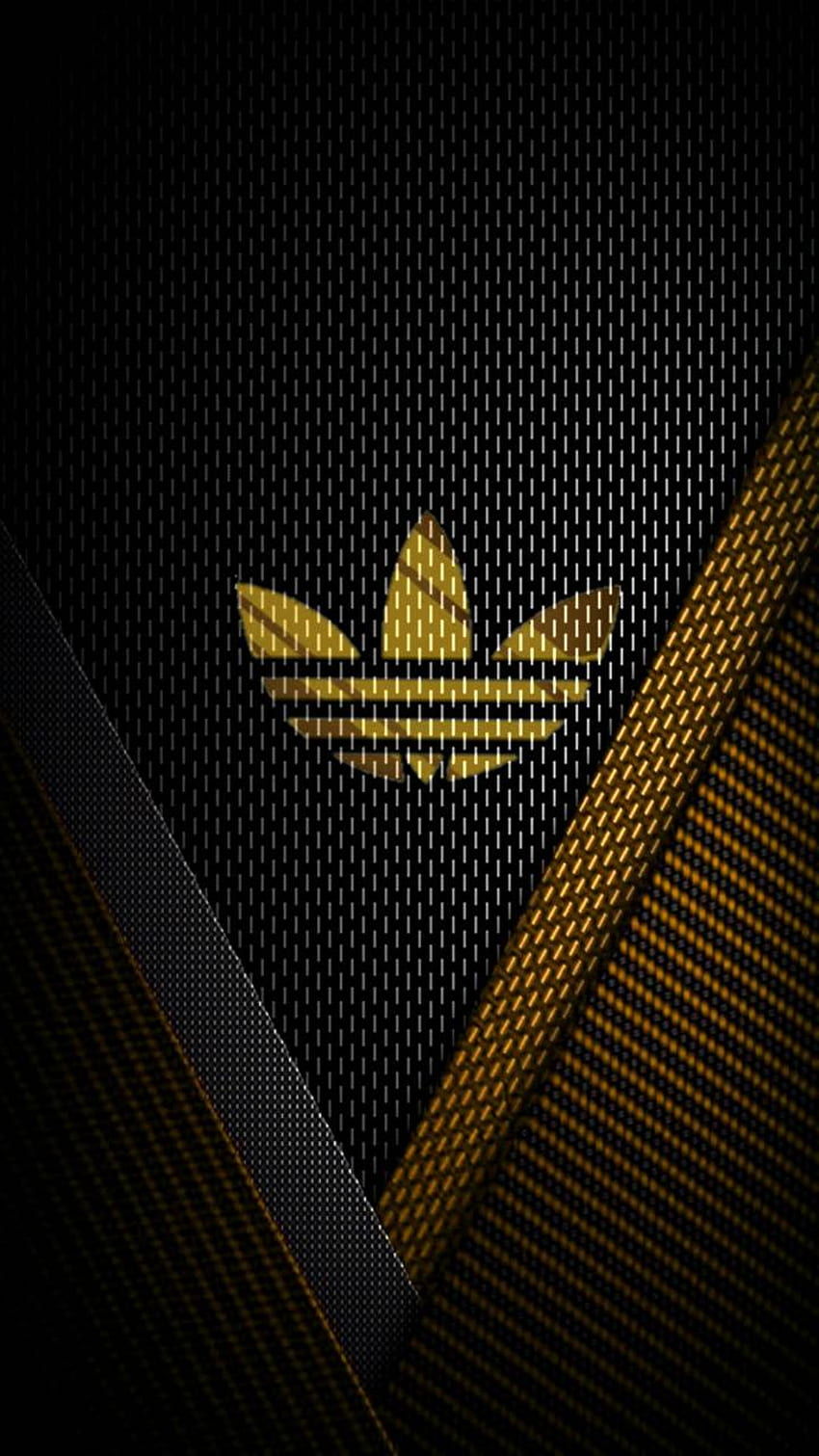 Gold adidas, Yellow Adidas HD phone wallpaper