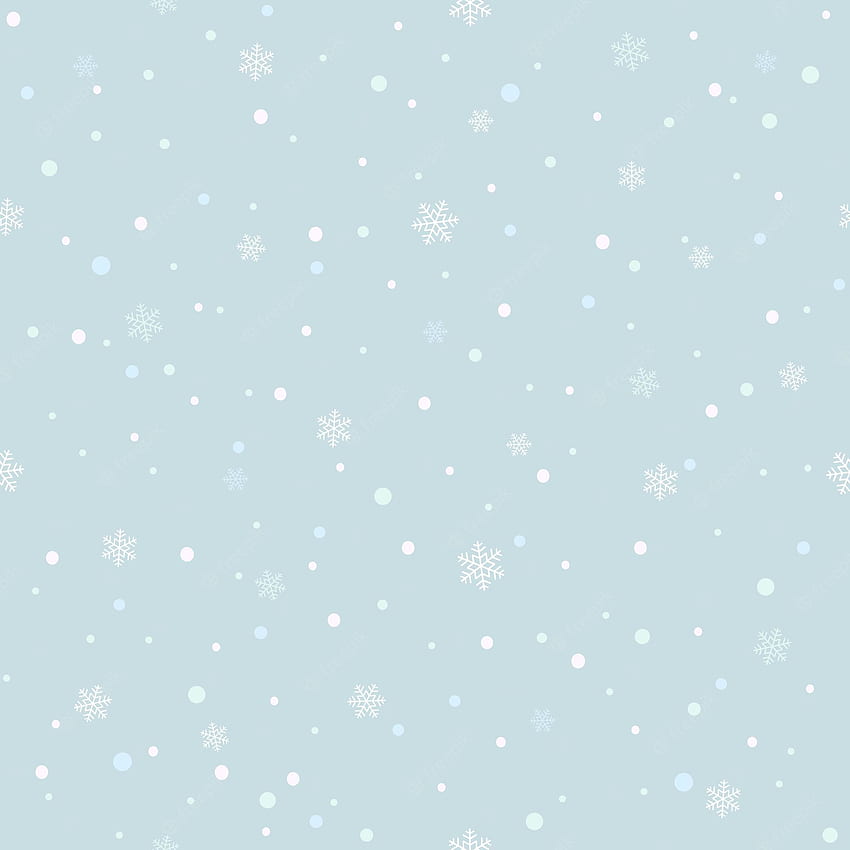Vektor Premium. Latar belakang Natal biru dengan kepingan salju. pola mulus bersalju. ilustrasi dapat digunakan untuk latar belakang, pembungkus,, kartu liburan, liburan anak-anak atau desain pakaian, Pola Salju wallpaper ponsel HD