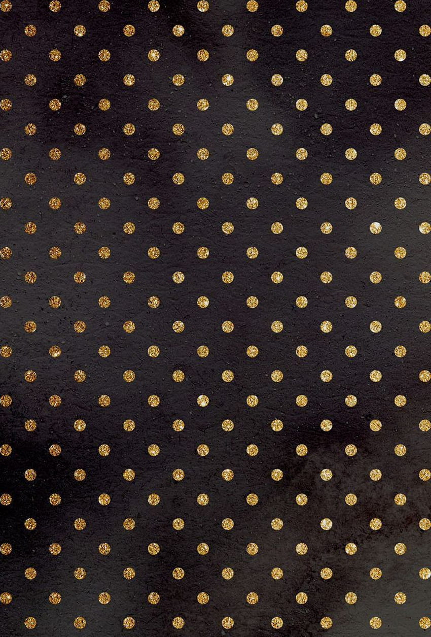 iPhone . Gold Polka Dots, Polka Dots and Dots. Gold polka dot , Polka dots , Gold iphone, Black and Gold Dots HD phone wallpaper