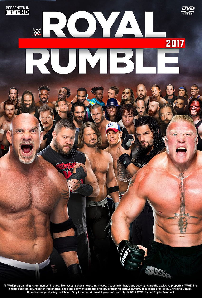 Royal Rumble 2017 Poster By Chirantha. Wwe Royal Rumble, Royal Rumble ...