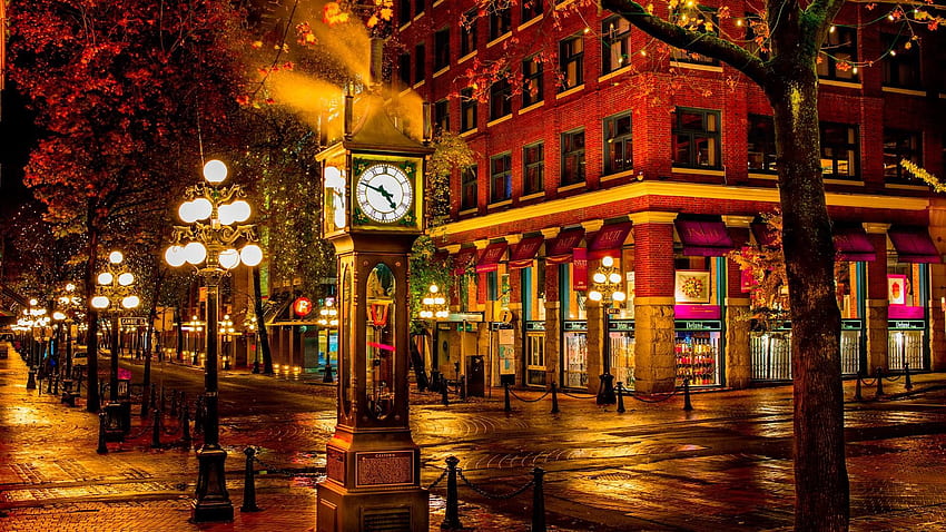 Downtown Night (Vancouver) . Studio 10, Vancouver Streets HD wallpaper