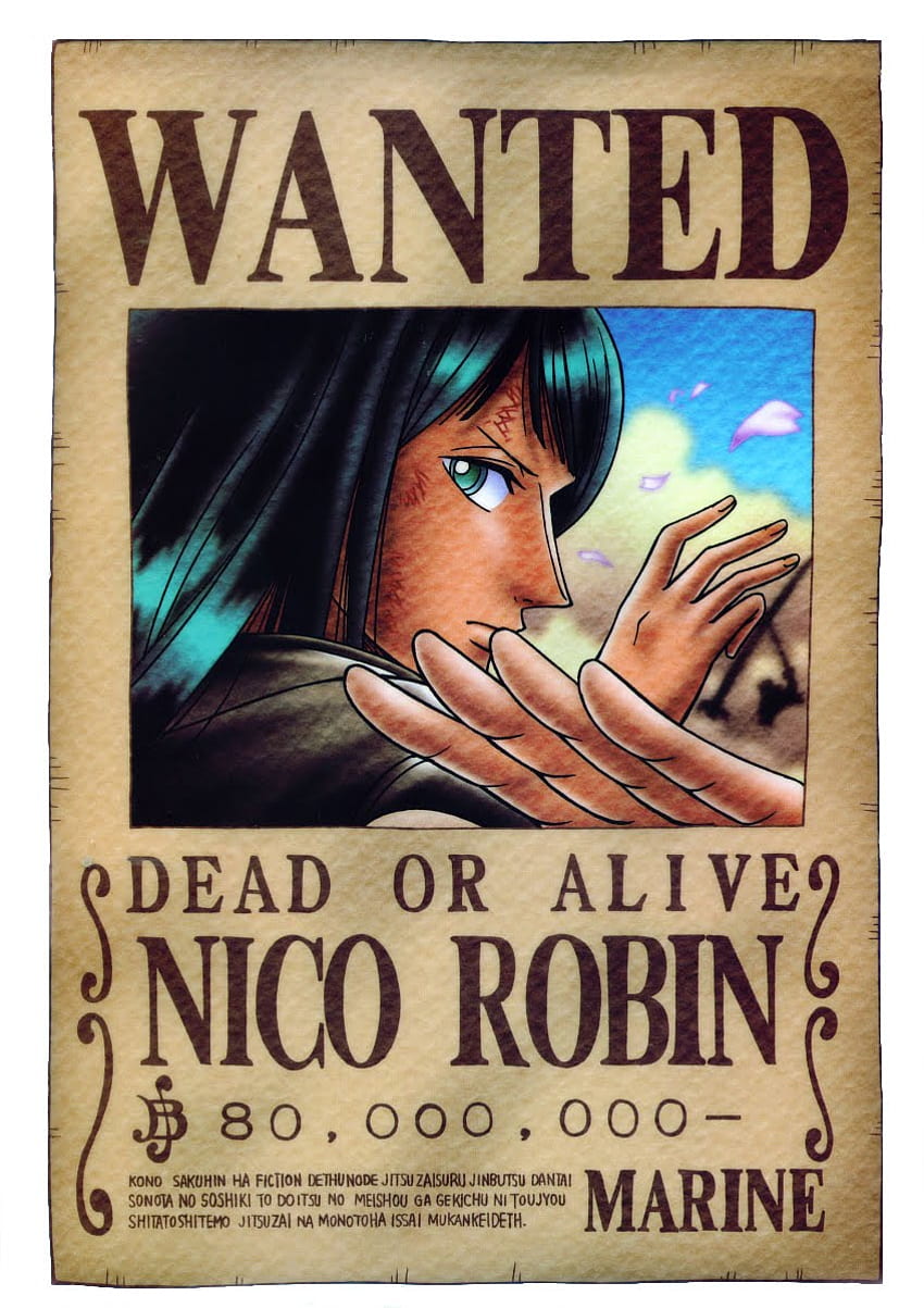 NARUTO: Bounty Nico Robin One Piece, Nico Robin Bounty fondo de pantalla del teléfono