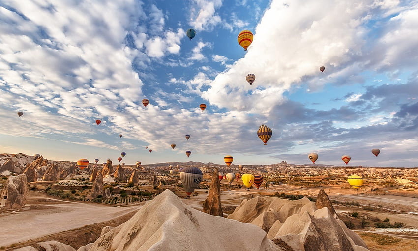 Landscape Balloon Inspirational Vehicles Hot Air, Turkey Scenery HD wallpaper