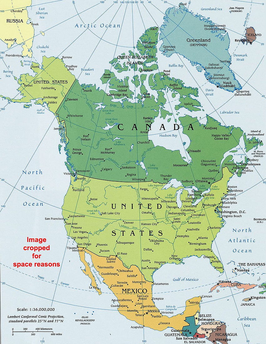 Map Of North America. 419.0 Kb HD phone wallpaper