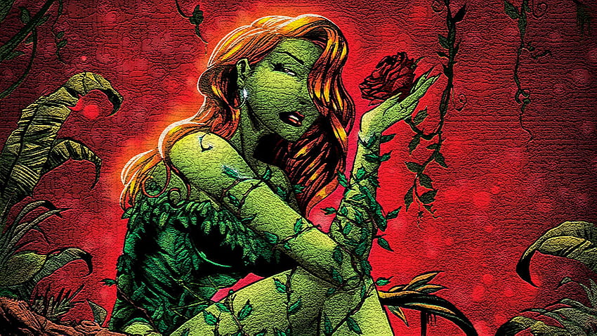 Poison Ivy Arkham, Poison Ivy-Karikatur HD-Hintergrundbild