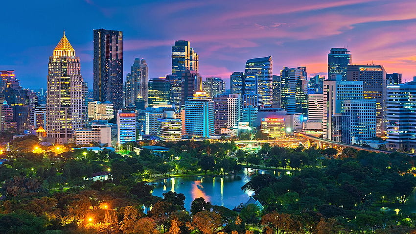 The Trend of Real Estate Market In, Bangkok Skyline HD wallpaper