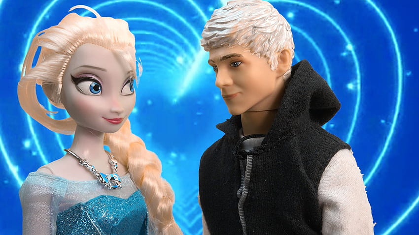 Kraliçe Elsa Disney Frozen Jack Frost ile Buluşuyor Prenses Anna 32. Bölüm Oyuncak Bebekler Serisi Video Love Spell - YouTube HD duvar kağıdı