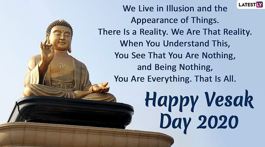 Happy Vesak Day 2020 Greetings: Celebrate Buddha Purnima With WhatsApp Stickers, , GIF Messages and Motivational Quotes HD wallpaper