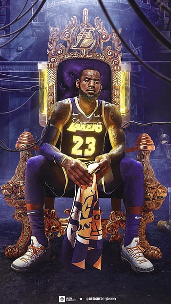 Lebron James Lakers 10.5x13 Custom Framed 2018-19 Jersey Number 23