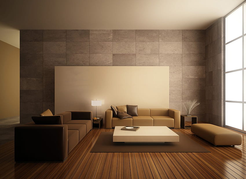Interiore domestico minimalista Sfondo HD