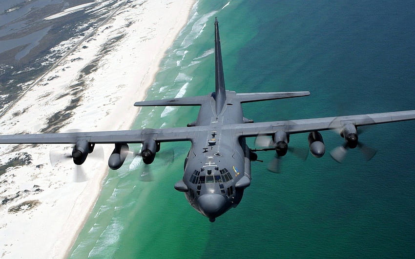 Lockheed_AC_130, Flügel, Wasser, Flugzeuge, Fenster HD-Hintergrundbild