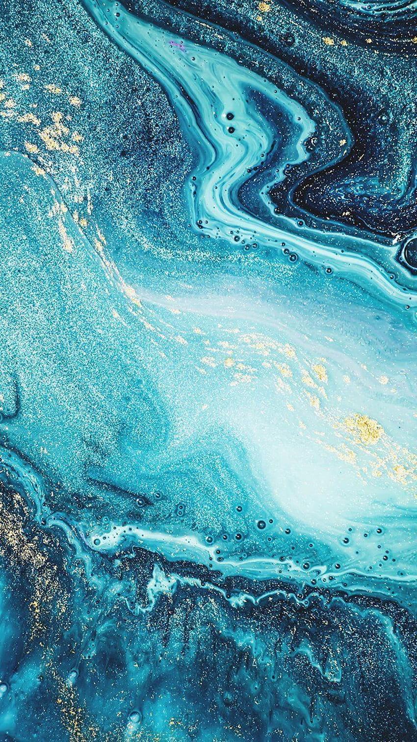 Blue and Gold Marble , Blue and Gold Glitter HD phone wallpaper