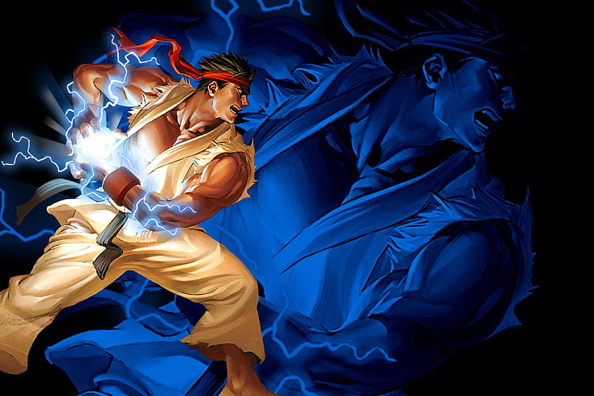 Ryu Hadouken Street Fighter 2, Игри, , Аниме Street Fighter HD тапет