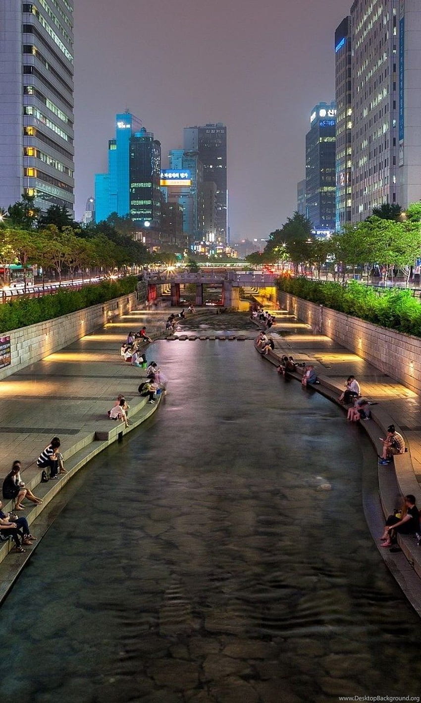 Seul Güney Kore Şehir Arka Planı HD telefon duvar kağıdı