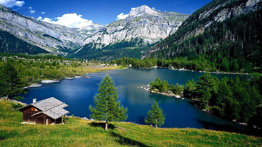 Switzerland Computer Background. Switzerland Mountains , Switzerland and Switzerland Vacation Background, Switzerland Spring HD wallpaper