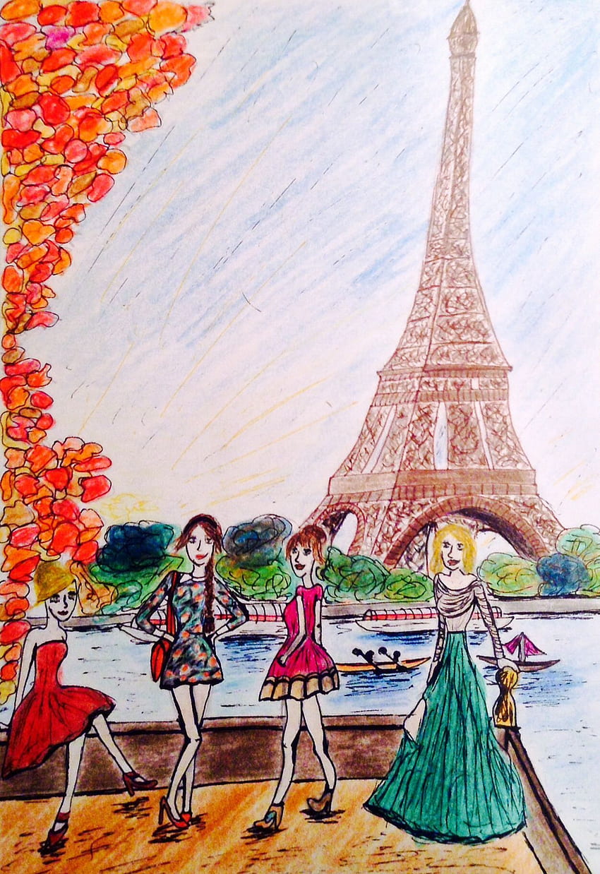Paris - Art Nice To Draw, Paris Watercolor HD phone wallpaper