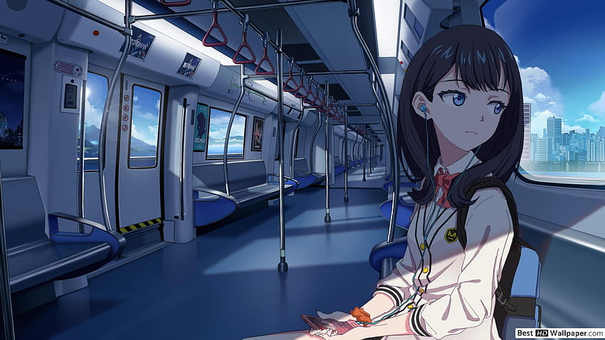 Rikka Takarada On Train - Ssss Gridman HD wallpaper