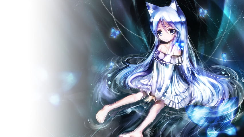 Anime cat with blue eyes and stars in background, anime cat, Anime art  wallpaper 4 K, Anime art wallpaper 4k, realistic anime cat - SeaArt AI