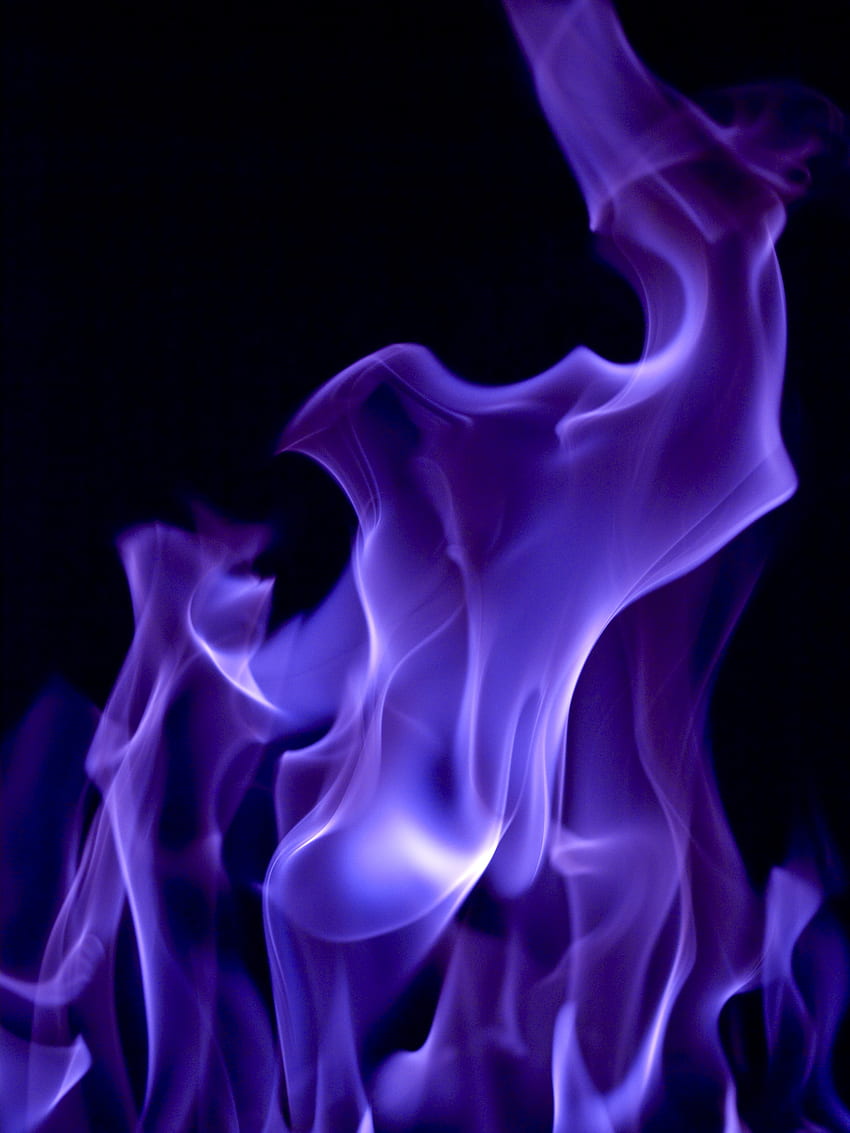 Violet, Fire, Smoke, Dark, Color, Purple, Coloured HD phone wallpaper