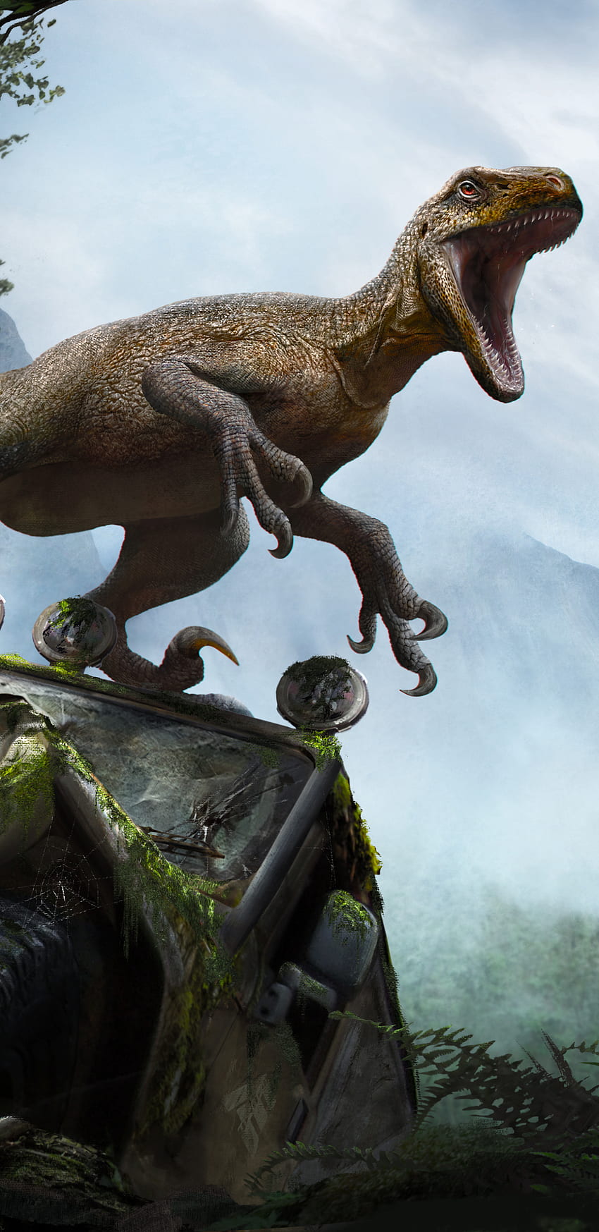 dinosaur 50, Google Dinosaur HD phone wallpaper