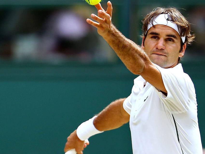 Roger Federer servant 64972 px, Roger Federer servir Fond d'écran HD