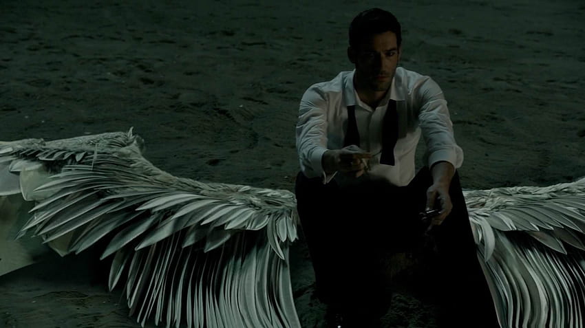 Tom Ellis nei panni di Lucifer Source - e background, Lucifer Wings Sfondo HD