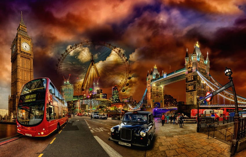 The Sights of London, capital, scenes, sights, london HD wallpaper